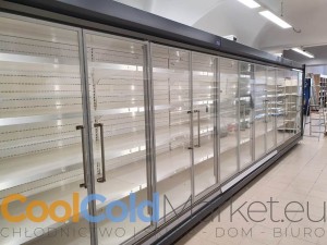 Używany Regał chłodniczy LINDE ARN 04 25 DLB z drzwiami i LED - 250cm