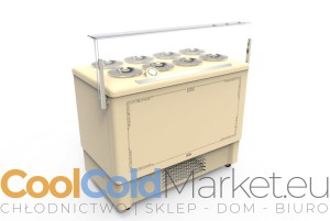 Dystrybutor witryna konserwator do lodów tradycyjnych  8 tub pozzetti retro Model 8 FESTIVAL COF